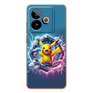 Чохол з Пікачу на Realme GT 7T (Лого Пікачу)