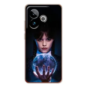 Чехол с дизайном Венздей 2 на Realme GT 7T (Магическая сфера Уэнздей)