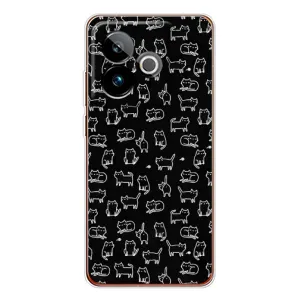 Чохол з принтом для Realme GT 7T (AlphaPrint) Модні коти (Маленькі котики)