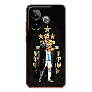 Чехлы для Realme GT 7T (Leo чемпион) (AlphaPrint) (Месси Король)