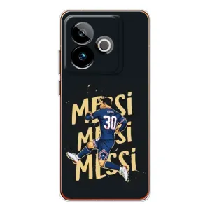 Чехлы для Realme GT 7T (Leo чемпион) (AlphaPrint) (Messi ПСЖ)
