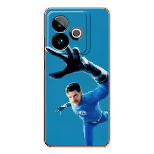 Чехол с принтом Фантастическая четверка для Realme GT 7T (Мистер Фантастик супергерой)