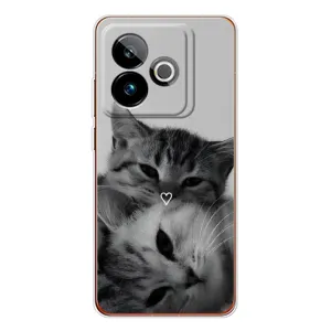 Чехол с принтом «Пара котов» для Realme GT 7T