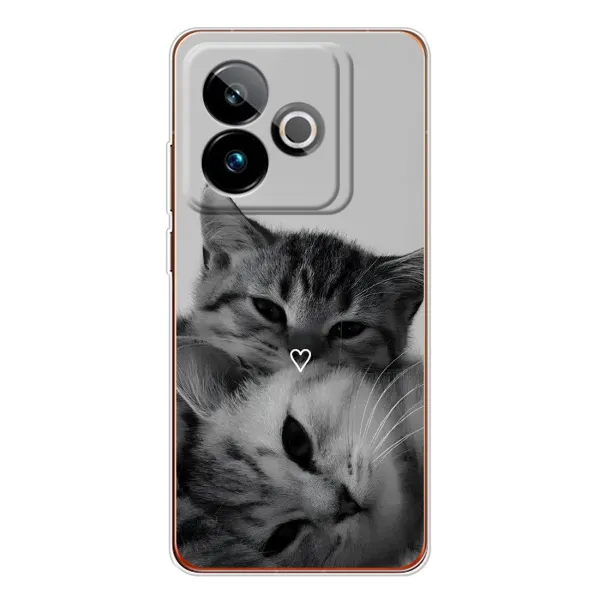 Чехол с принтом «Пара котов» для Realme GT 7T