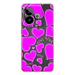 Чехлы для любимой на ДжиТи 7Т (VPrint) (Pink hearts)