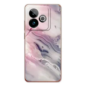 Мраморный чехол на Realme GT 7T (VPrint) (Пурпурный Мрамор)