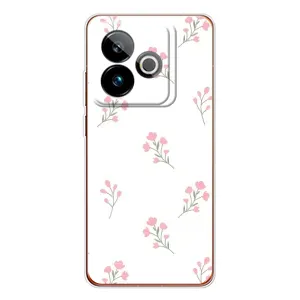 Чохол з розовим принтом для Realme GT 7T (Рожеві квіти)