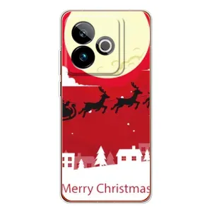 Різдвяні Чохли для Realme GT 7T (VPrint) (Санта з оленями)