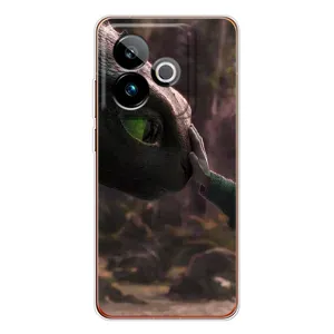 Чехол как приручить дракона на Realme GT 7T (Сцена с драконом)