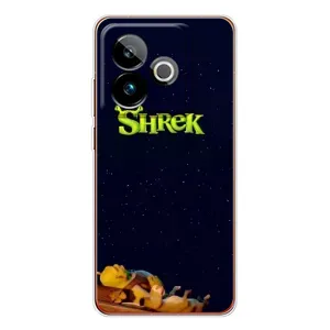 Чехол с мультфильмом Шрек на Realme GT 7T (Отдыхающий Шрек)