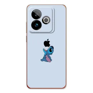 Чехол с принтом Стич на Realme GT 7T (Stitch apple)