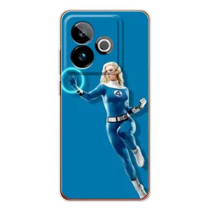 Чехол с принтом Фантастическая четверка для Realme GT 7T (Сью Сторм полет)
