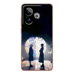 Чехлы Венсдей на Realme GT 7T Уэнсдей (AlphaPrint) (Уэнздей и Инид)