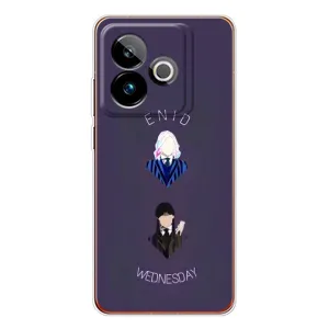 Чехлы Венсдей на Realme GT 7T Уэнсдей (AlphaPrint) (Уэнздей и подруга)