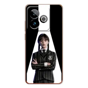 Чехлы Венсдей на Realme GT 7T Уэнсдей (AlphaPrint) (W-Wednesday)
