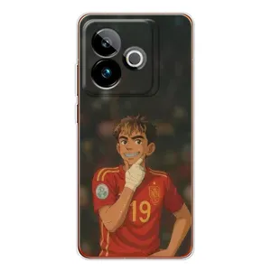 Чехол с футболистом Ламин Ямаль Realme GT 7T (Ямаль аниме)