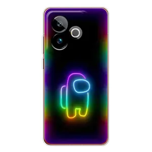 Чехол Амонг Ас для Realme GT 7T (AlphaPrint) (Яркий скин)