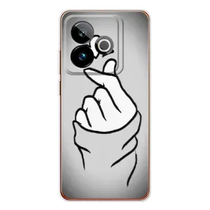 Чехол с принтом для Realme GT 7T (AlphaPrint - Знак сердечка)