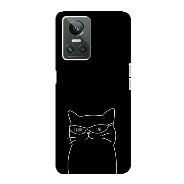 Чехол с принтом «Равнодушный кот» для Realme GT Neo 3