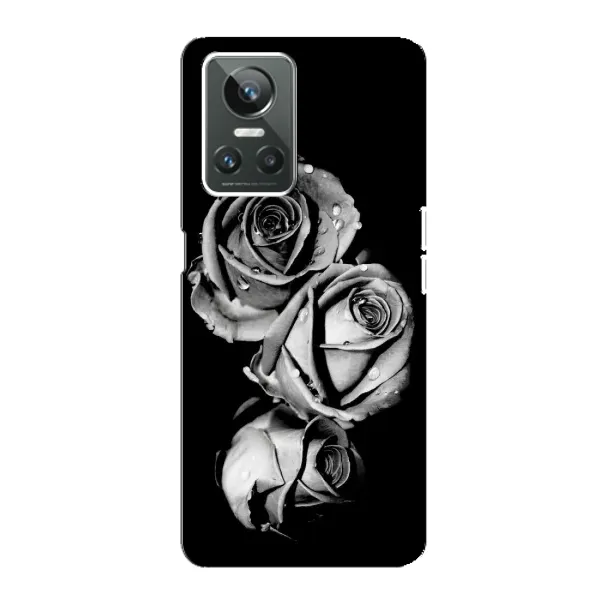Чохол з принтом «Чорна троянда» для Realme GT Neo 3 Чохол з принтом «Чорна троянда» для Realme GT Neo 3
