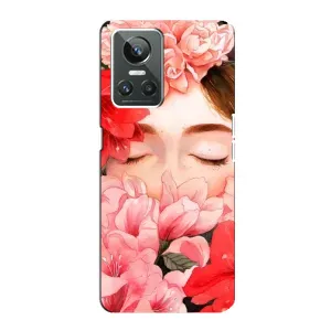 Чехлы (ART) Цветы на Realme GT Neo 3 (VPrint) (Очі в квітах)