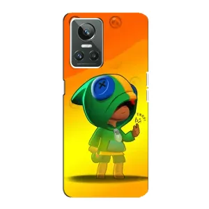 Чехол для Realme GT Neo 3 Бравл Старс (VPrint) (Хлопчик Леон)
