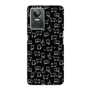 Чохол з принтом для Realme GT Neo 3 (AlphaPrint) Модні коти (Маленькі котики)