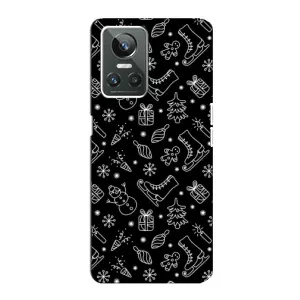 Новорічні, Святкові Чохли для Realme GT Neo 3 - 2024 год (Новорічний фон)