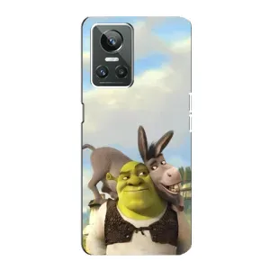 Чохол з мультфільмом Шрек на Realme GT Neo 3 (Шрек та Осел)