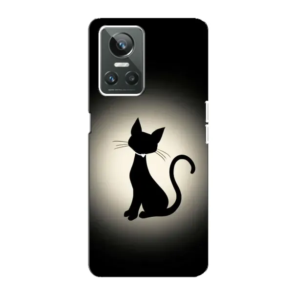 Чехол с принтом «Силуэт котика» для Realme GT Neo 3 Чехол с принтом «Силуэт котика» для Realme GT Neo 3
