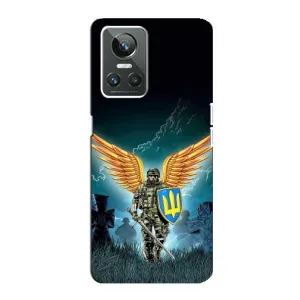 Чехлы с картинкой ЗСУ для Realme GT Neo 3 (AlphaPrint) (Солдат ЗСУ)