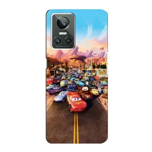 Силіконовий чохол Маквін для Realme GT Neo 3 (Тачки на трасі)