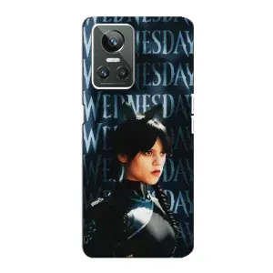 Чохли Венсдей на Realme GT Neo 3 Уенсдей (AlphaPrint) (Венздей кішка)