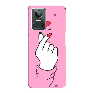 Чохол з принтом для Realme GT Neo 3 (AlphaPrint - Знак сердечка)