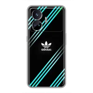 Чехлы Адидас для Realme GT Neo 5 (AlphaPrint) (Адидас с полосами)