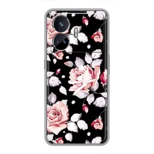 Чохли з квітами для Realme GT Neo 5 (VPrint) (Квіти на чорному)