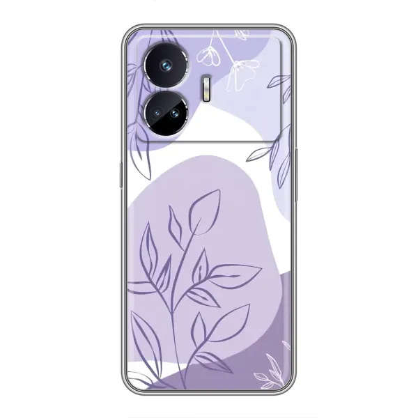 Чохол з принтом «Фіолетове листя абстракція» для Realme GT Neo 5 Чохол з принтом «Фіолетове листя абстракція» для Realme GT Neo 5