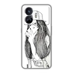 Чехол с печатью для Realme GT Neo 5 - (Мода) (AlphaPrint) (Фото девочки)