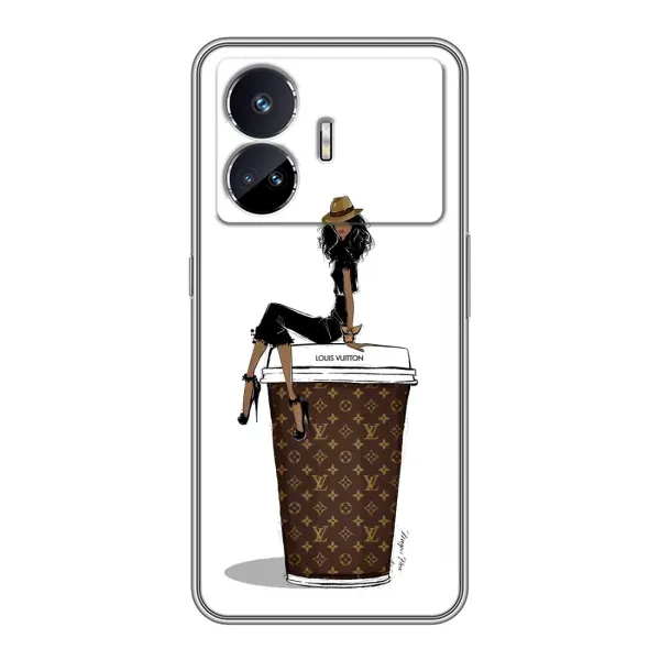 Чехол с принтом «кофе LOUIS VUITTON» для Realme GT Neo 5