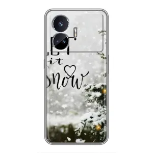 Новорічні, Святкові Чохли для Realme GT Neo 5 - 2024 год (Let it snow)