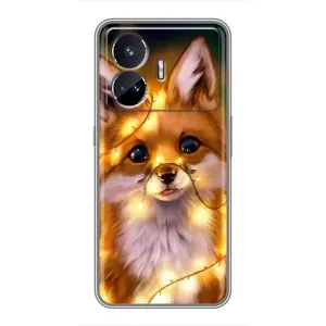 Чохли з картинкою Лисичка для Realme GT Neo 5 (VPrint) (Лисичка в гірляндах)