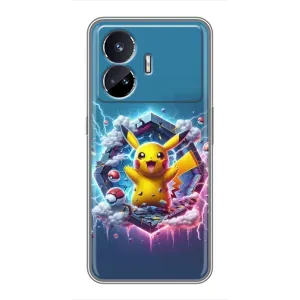 Чохол з Пікачу на Realme GT Neo 5 (Лого Пікачу)