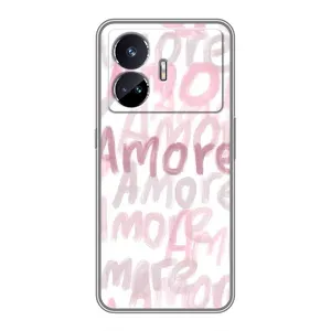 Чохол з розовим принтом для Realme GT Neo 5 (Аморе любов)