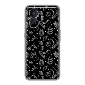 Новорічні, Святкові Чохли для Realme GT Neo 5 - 2024 год (Новорічний фон)