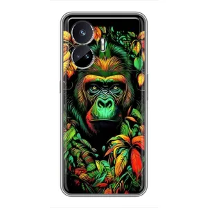 Чохол з Мавпами Realme GT Neo 5 - (AlphaPrint) (Мавпа в квітах)