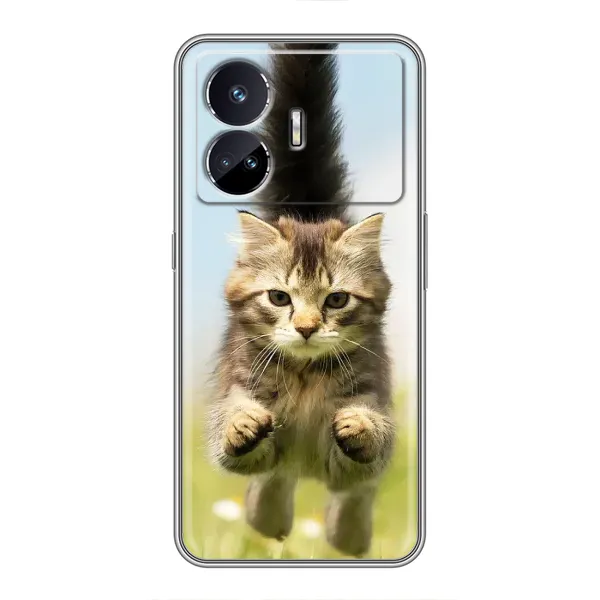 Чехол с принтом «Прыжок кота» для Realme GT Neo 5 Чехол с принтом «Прыжок кота» для Realme GT Neo 5
