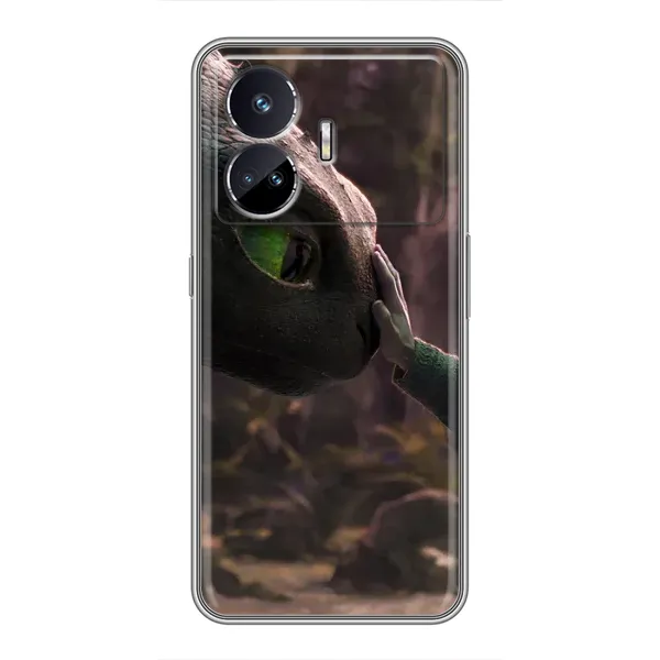 Чехол с принтом «Сцена с драконом» для Realme GT Neo 5