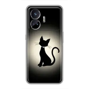 Чохол з принтом для Realme GT Neo 5 (AlphaPrint) Модні коти (Силует котика)