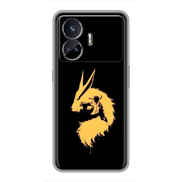 Чехол с принтом «силуэт Курама Наруто» для Realme GT Neo 5