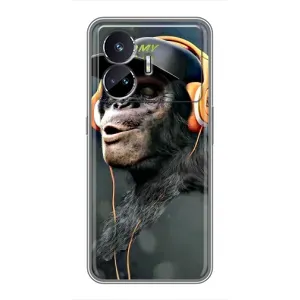 Чохол з Мавпами Realme GT Neo 5 - (AlphaPrint) (В навушниках)